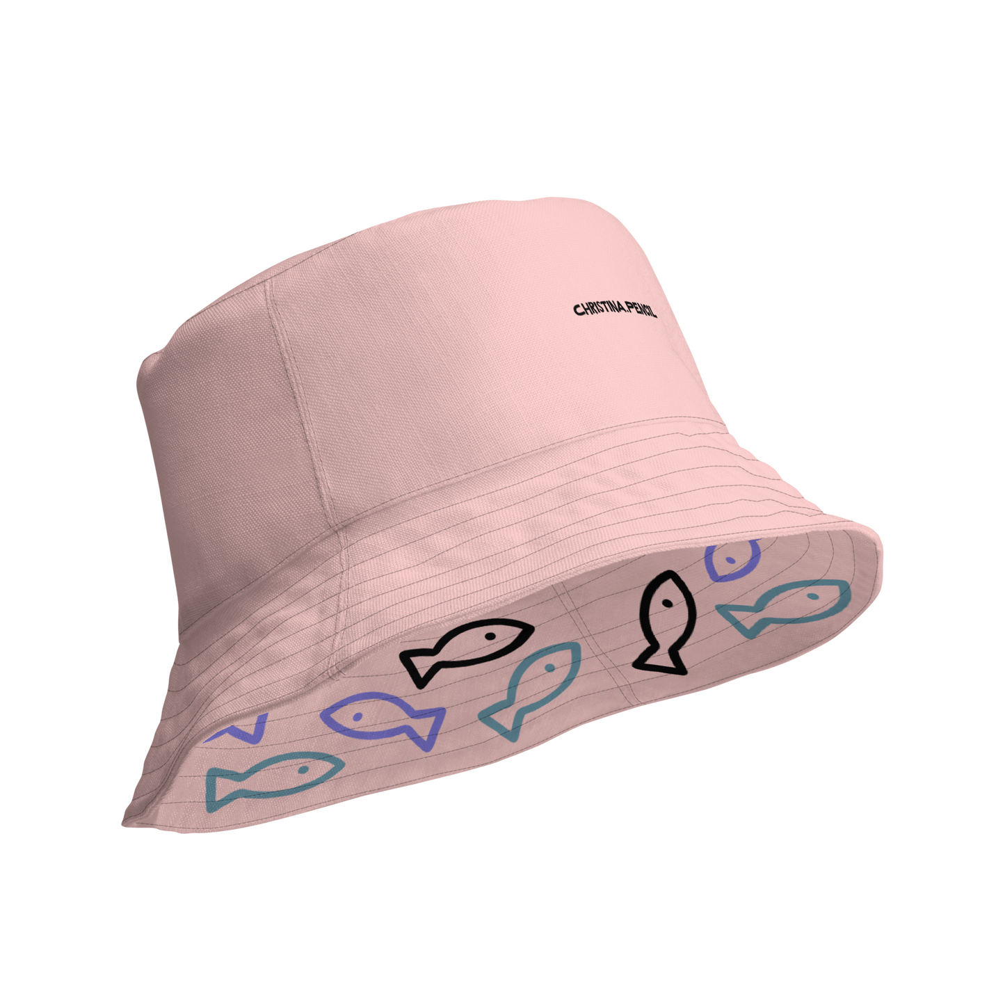 Reversible Bucket Hat "Fishes"