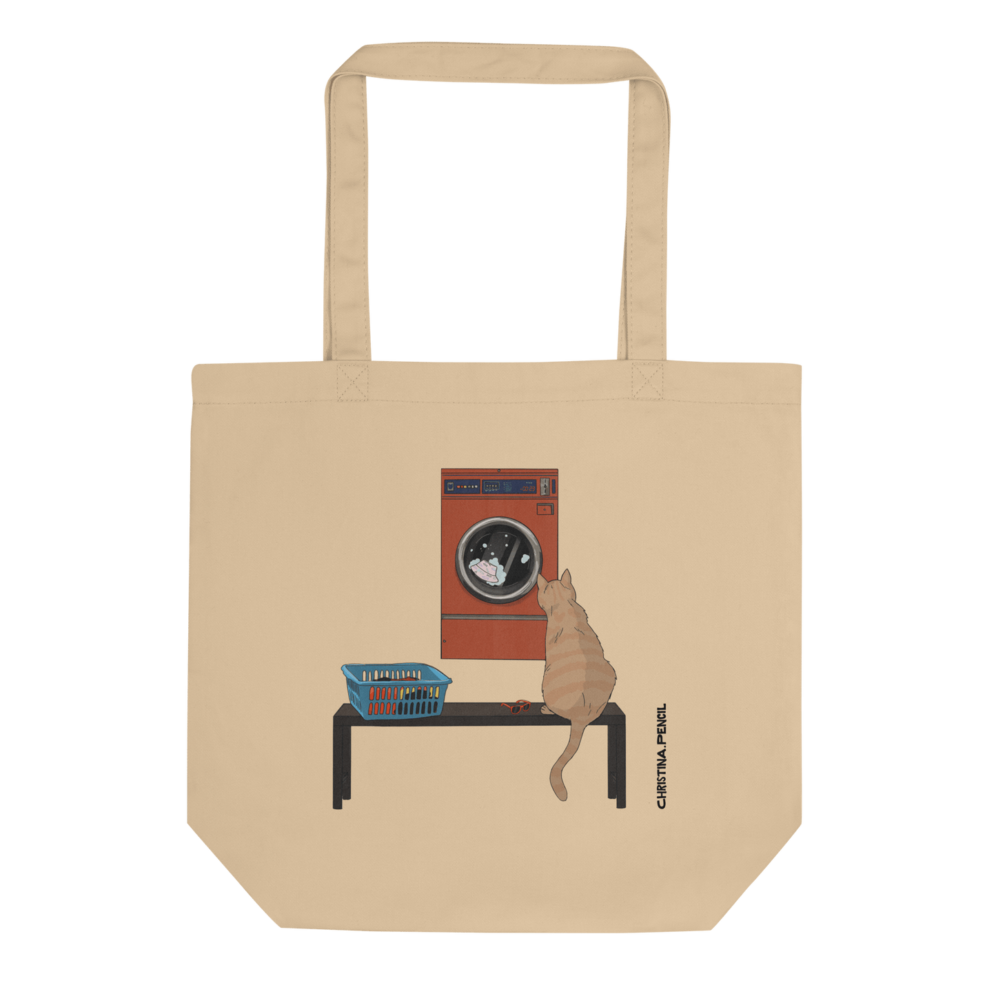 Eco Tote Bag "Ginger at the Laundry"