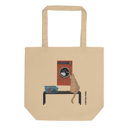 Eco Tote Bag "Ginger at the Laundry"