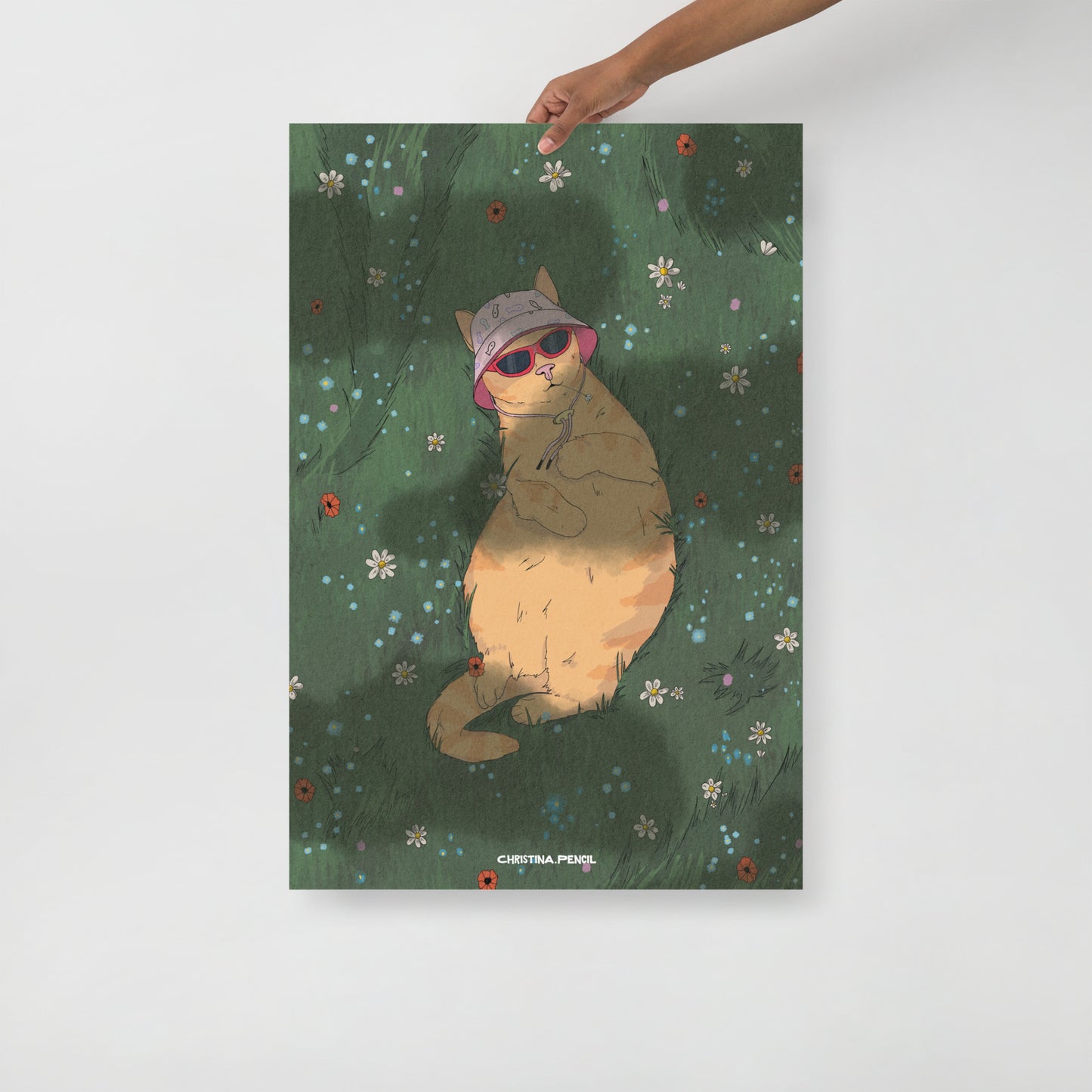 Poster "Ginger Cat On The Field"