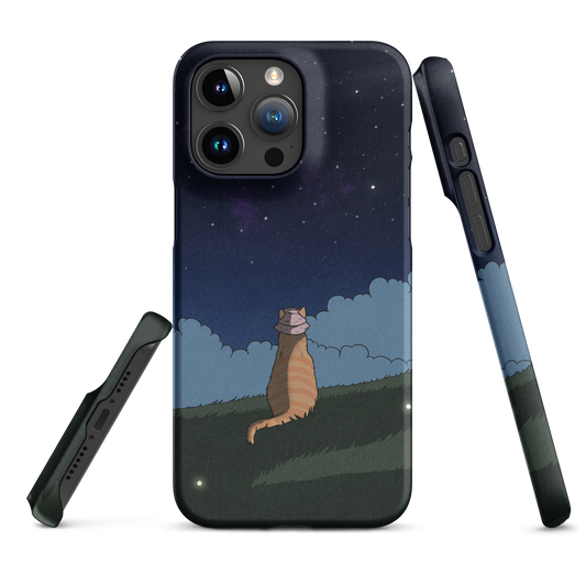 Snap case for iPhone® "Ginger Cat Looks At The Stars"